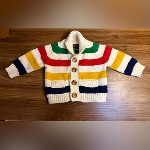 Hudson's Bay 0-3 Month Shawl Collar Infant Cardigan Sweater